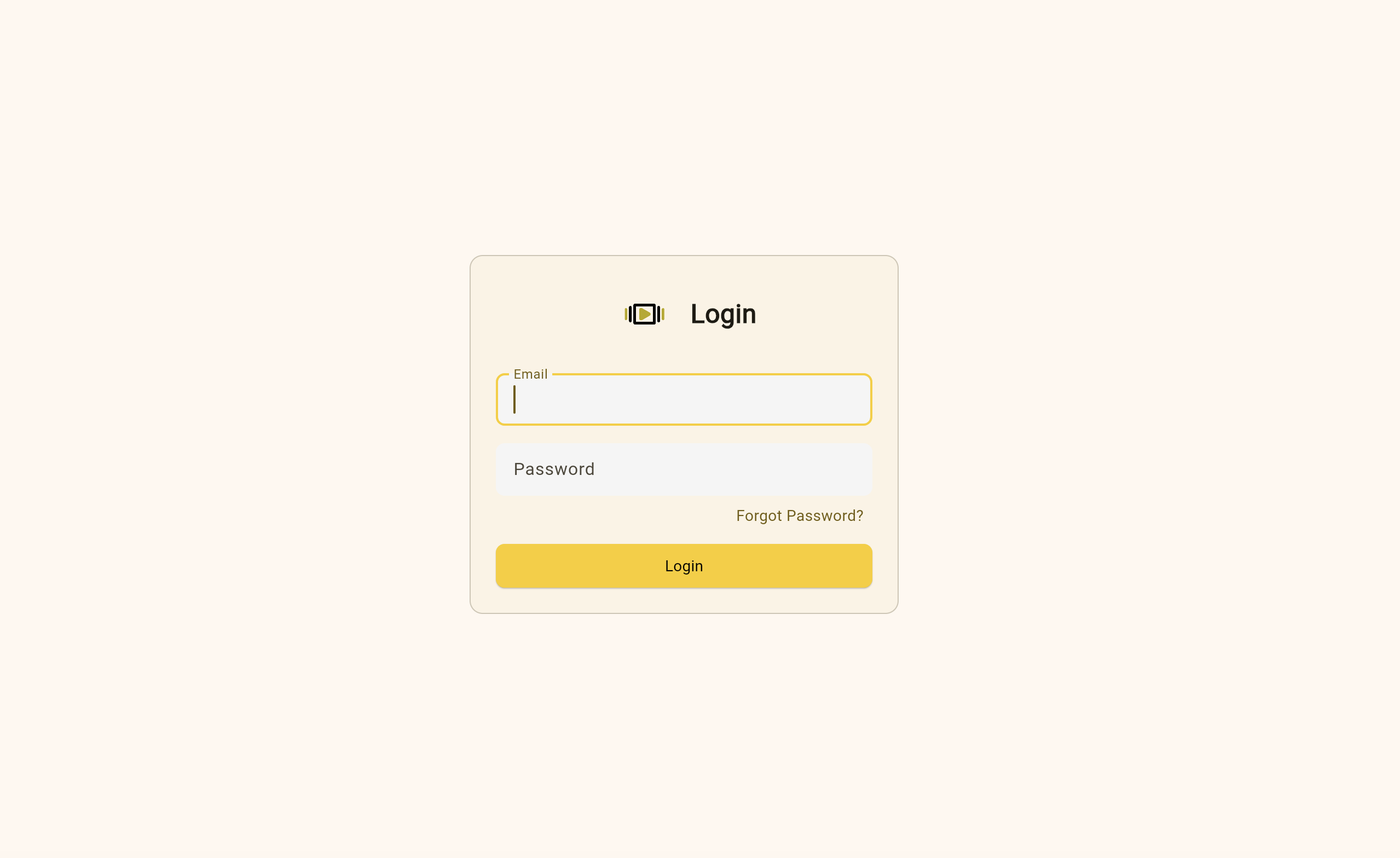 Login Screen